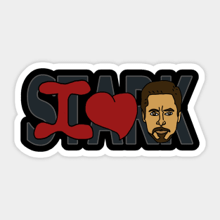 I Love Tony, Stark Sticker